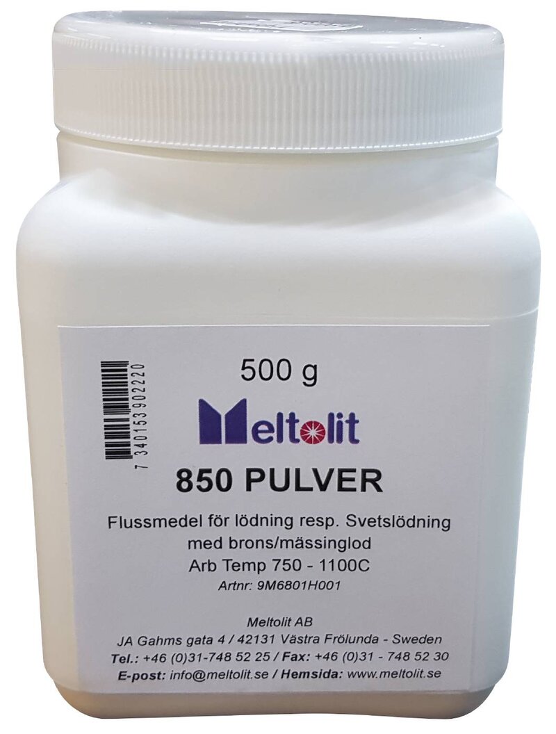 FLUSSMEDEL 850 MELTOLIT MÄSSING PULVER 500G