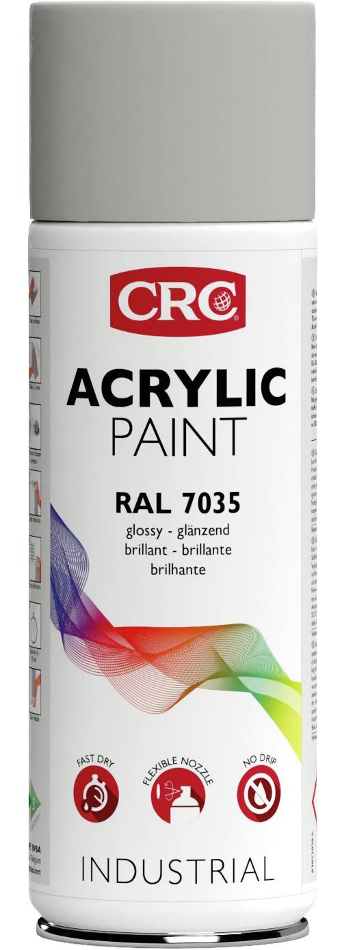 FÄRG AKRYL GRÅ RAL 7035 CRC AE 400ML
