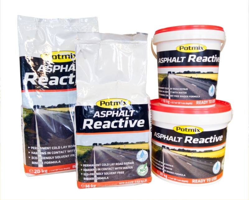 REPARATIONSASFALT REACTIVE POTMIX SÄCK 20KG