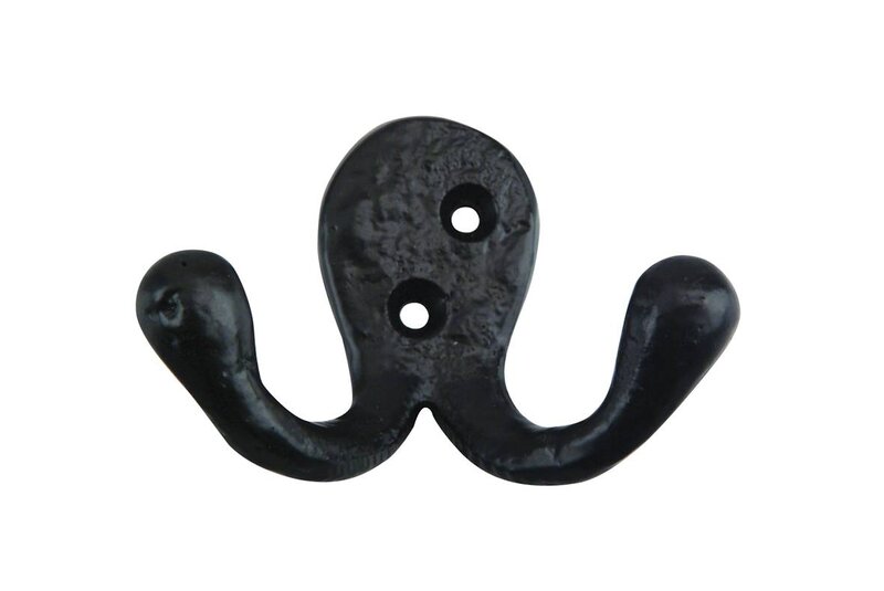 KLÄDKROK DUBBELKROK MILLERS SMIDE SVART 55MM