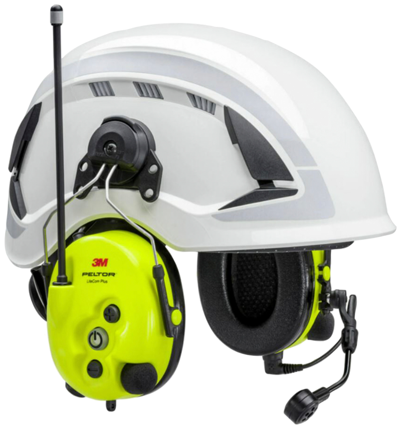 HÖRSELKÅPA LITECOM PLUS HJÄLMBYGEL MT73H7P3E4410EU 3M PELTOR