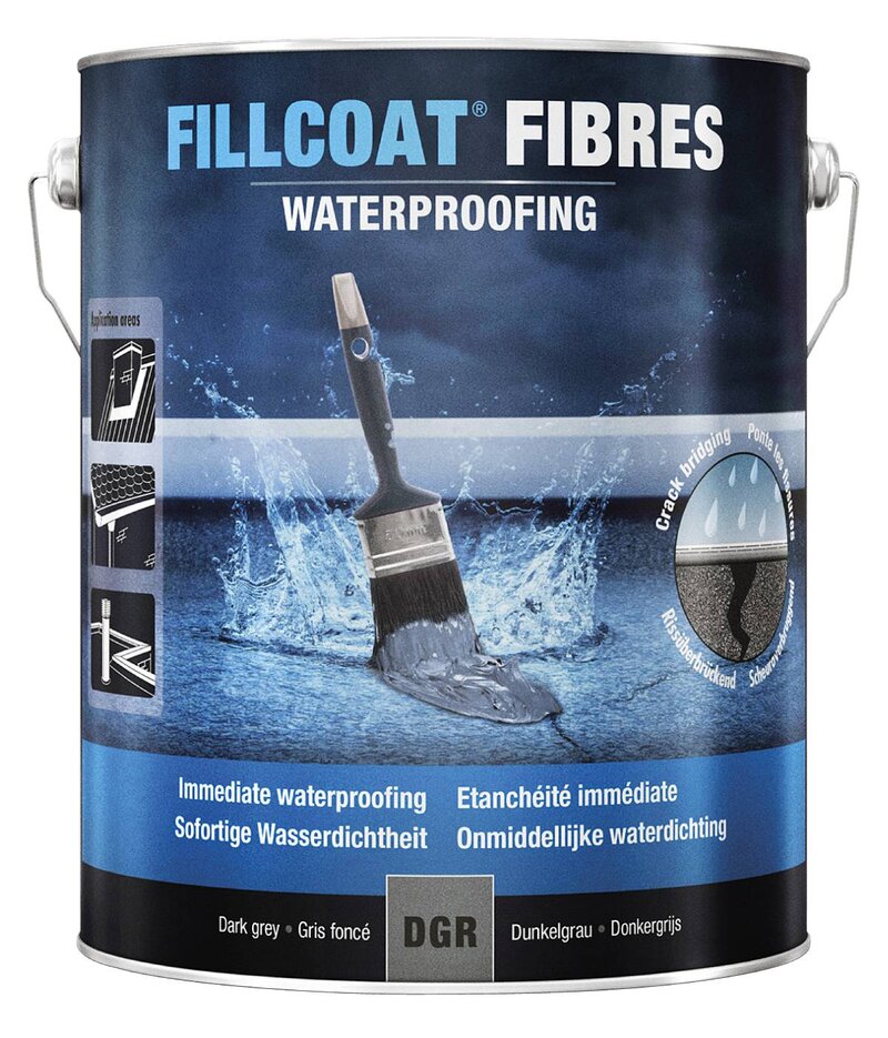 TÄTNINGSMASSA FILLCOAT FIBRES WATERPROOF RUST-OLEUM 5L