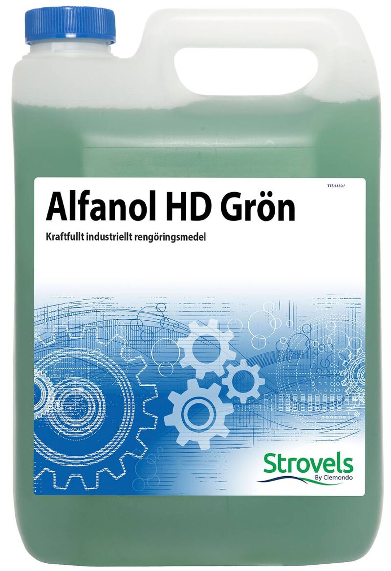 RENGÖRINGSMEDEL 14370005 ALFANOL STROVLES HD GRÖN 5L