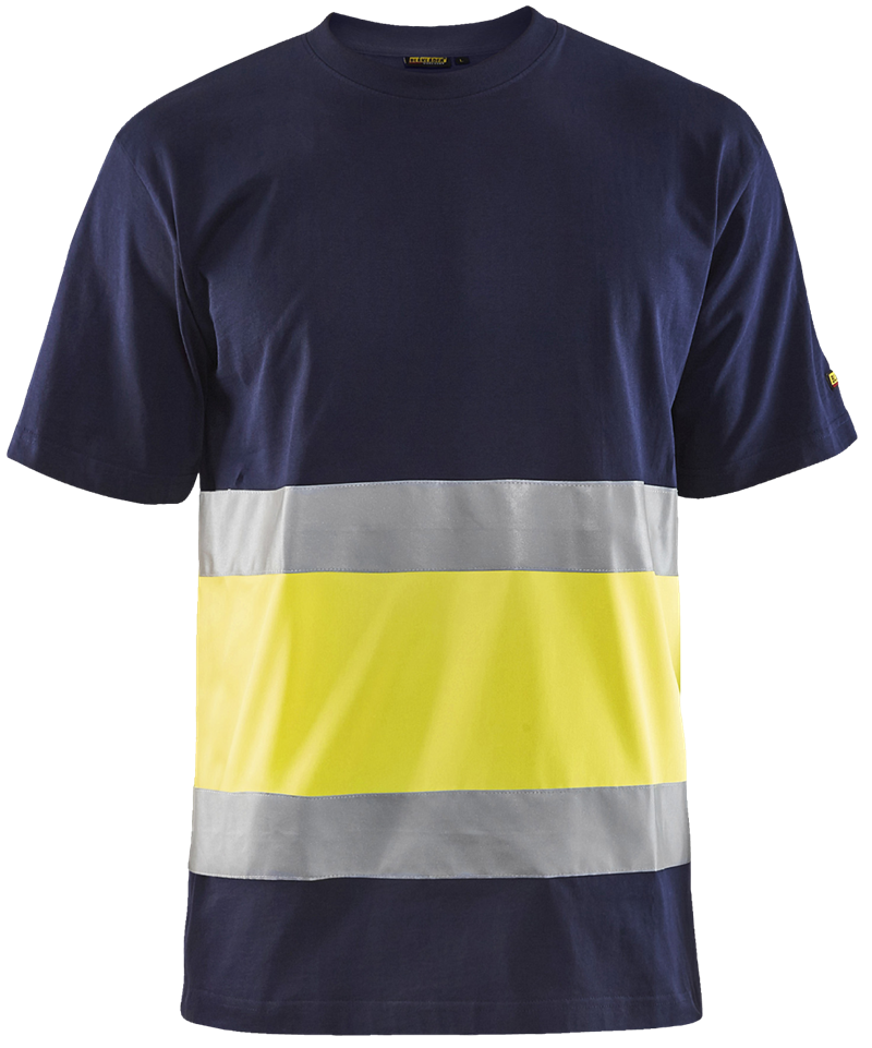 T-SHIRT 33871030 BLÅKLÄDER MARINBLÅ/GUL XS