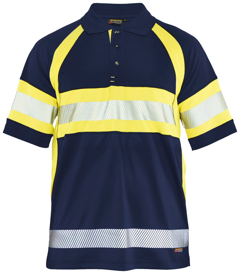 PIKÉTRÖJA 33381051 BLÅKLÄDER MARINBLÅ/GUL S