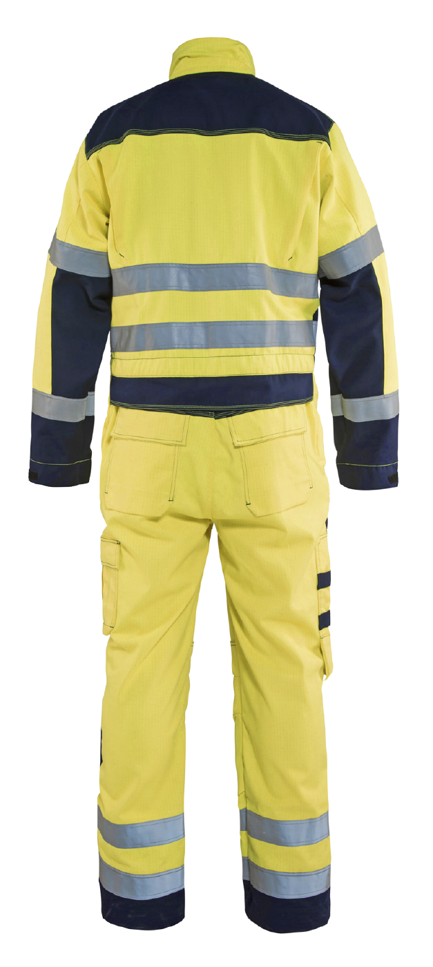 OVERALL 63781514 BLÅKLÄDER GUL/MARINBLÅ C60