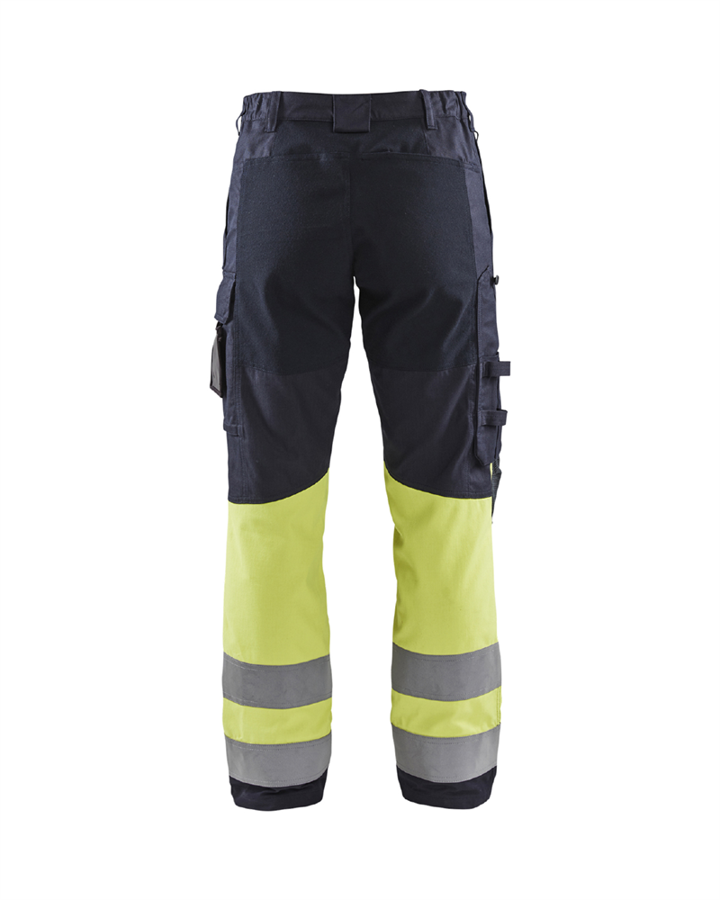 BYXA 71871512 BLÅKLÄDER MÖRKBLÅ/VARSELGUL D23